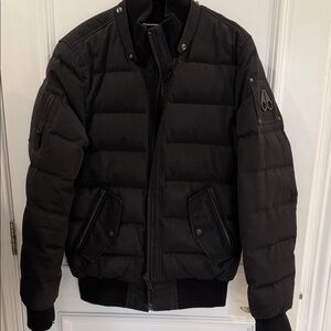 Moose Knuckles Black Puffer Jacket